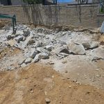 rock breaking chemical being brocken out with RBD hammer